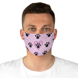 Paw Print FBC Pink Fabric Face Mask