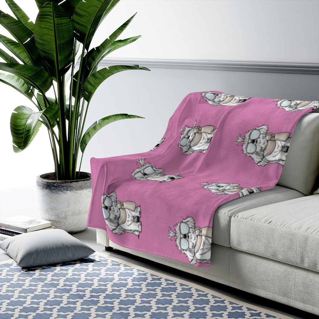 2021 Maltese LV FBC Pink Velveteen Plush Blanket – The Bloodhound Shop