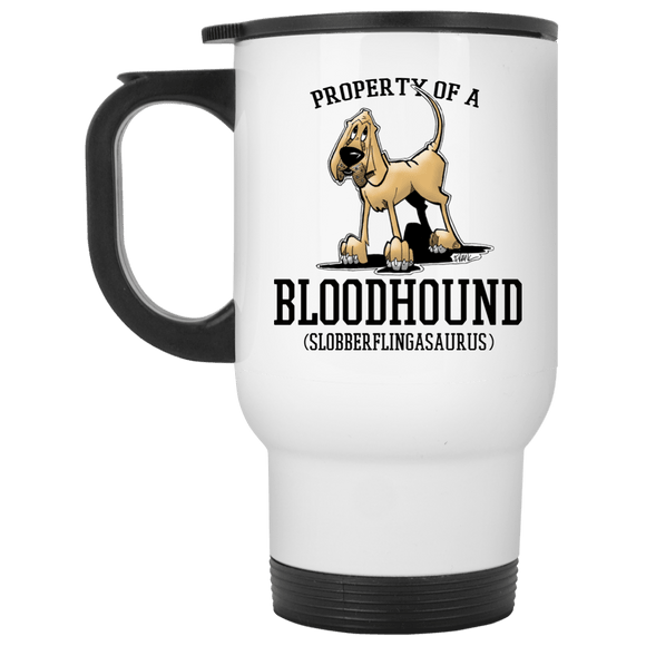 Property of a Hound White Travel Mug - The Bloodhound Shop