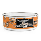 2021 Bloodhound Orange FBC Enamel Bowl