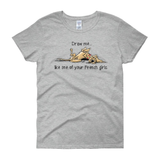 French Girl Hound Women's short sleeve t-shirt - The Bloodhound Shop
