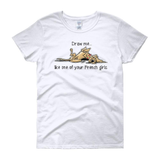 French Girl Hound Women's short sleeve t-shirt - The Bloodhound Shop