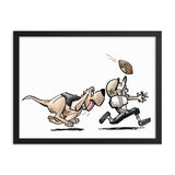 Football Hound Saints Framed poster - The Bloodhound Shop
