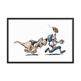 Football Hound Texans Framed poster - The Bloodhound Shop