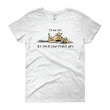 French Girl Hound Women's short sleeve t-shirt - The Bloodhound Shop