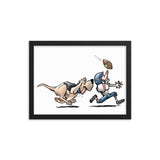 Football Hound Texans Framed poster - The Bloodhound Shop