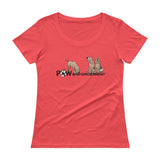 Paw Enforcement Ladies' Scoopneck T-Shirt - The Bloodhound Shop