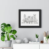 Group Lineup Design Framed Horizontal Poster | The Bloodhound Shop