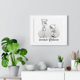 Rebecca & Jordan Group Design Framed Horizontal Poster | The Bloodhound Shop
