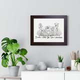 Group Lineup Design Framed Horizontal Poster | The Bloodhound Shop