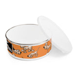 2021 Bloodhound Orange FBC Enamel Bowl