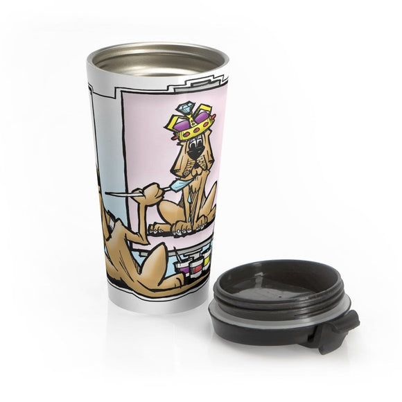 Crown Hound Stainless Steel Travel Mug - The Bloodhound Shop