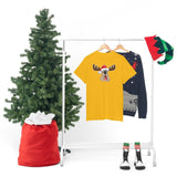 Christmas Moose Hound Unisex Heavy Cotton Tee
