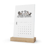 2021 Official Fur Baby Cartoon FBC Vertical Desk Calendar