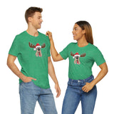 Christmas Moose Hound Bella Canvas Unisex Jersey Short Sleeve Tee | The Bloodhound Shop