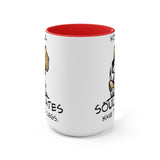 Beagle Soulmates Two-Tone Coffee Mugs, 15oz | The Bloodhound Shop