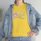 Paw Love Unisex Heavy Cotton Tee | The Bloodhound Shop