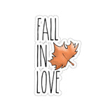 Fall In Love Design Die-Cut Stickers | The Bloodhound Shop