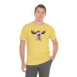 Christmas Moose Hound Bella Canvas Unisex Jersey Short Sleeve Tee