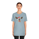 Christmas Moose Hound Bella Canvas Unisex Jersey Short Sleeve Tee