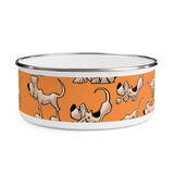 2021 Bloodhound Orange FBC Enamel Bowl