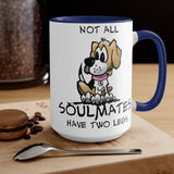 Beagle Soulmates Two-Tone Coffee Mugs, 15oz