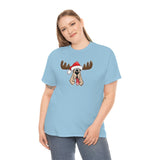 Christmas Moose Hound Unisex Heavy Cotton Tee | The Bloodhound Shop