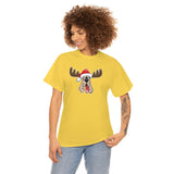 Christmas Moose Hound Unisex Heavy Cotton Tee