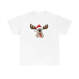 Christmas Moose Hound Unisex Heavy Cotton Tee