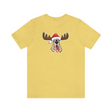 Christmas Moose Hound Bella Canvas Unisex Jersey Short Sleeve Tee