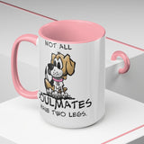Beagle Soulmates Two-Tone Coffee Mugs, 15oz