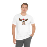 Christmas Moose Hound Bella Canvas Unisex Jersey Short Sleeve Tee