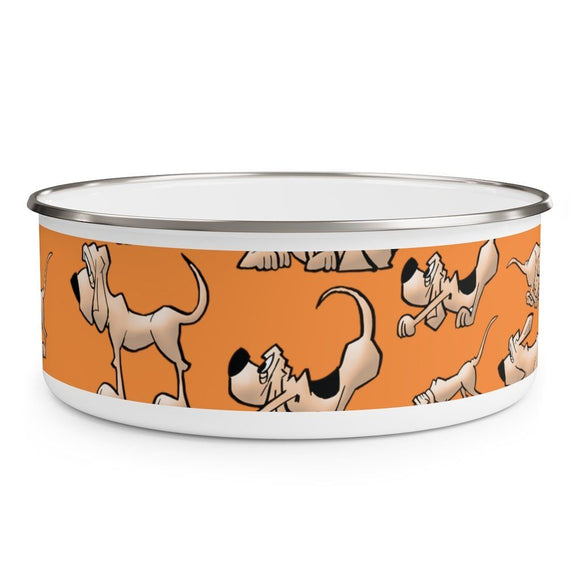 2021 Bloodhound Orange FBC Enamel Bowl