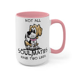 Beagle Soulmates Two-Tone Coffee Mugs, 15oz