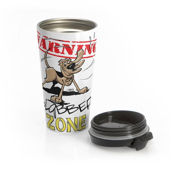 Slobber Zone Stainless Steel Travel Mug - The Bloodhound Shop