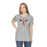 Christmas Moose Hound Bella Canvas Unisex Jersey Short Sleeve Tee | The Bloodhound Shop