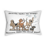 2021 Hounds Make Me happy FBC Spun Polyester Lumbar Pillow