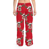Christmas Moose Hound Women's Pajama Pants (AOP)