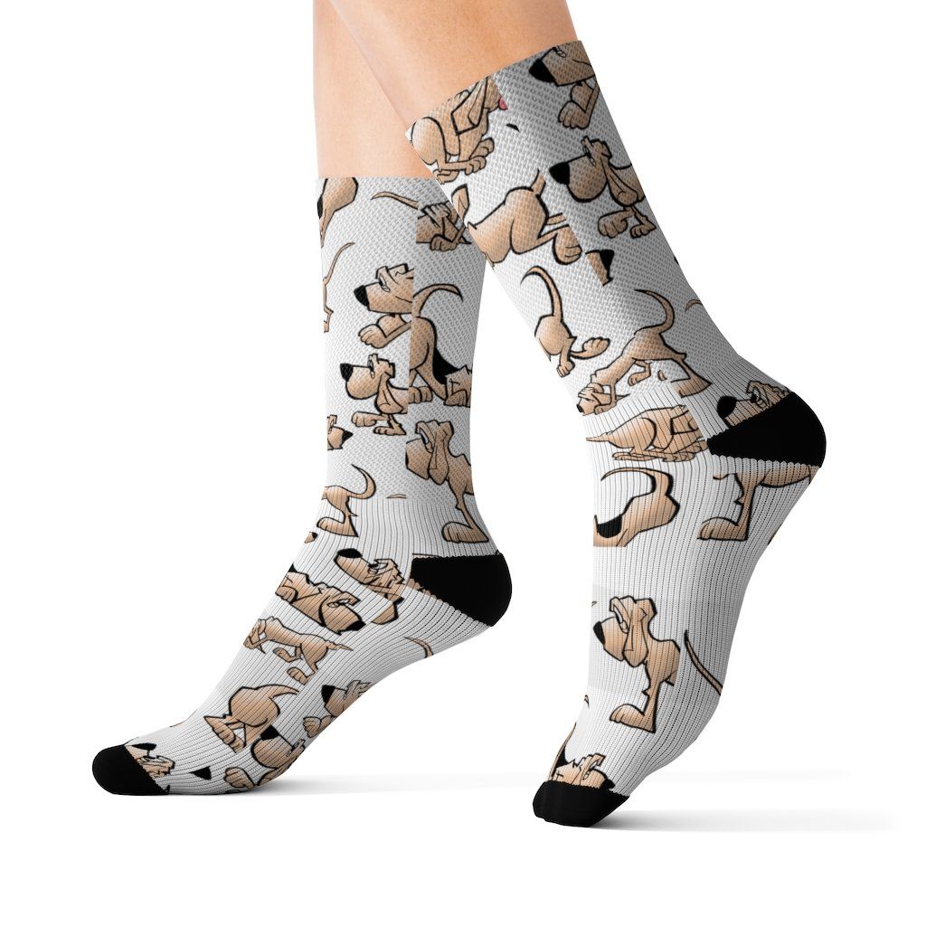 2021 Bloodhound FBC White Sublimation Socks The M