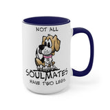 Beagle Soulmates Two-Tone Coffee Mugs, 15oz