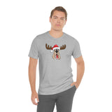 Christmas Moose Hound Bella Canvas Unisex Jersey Short Sleeve Tee | The Bloodhound Shop