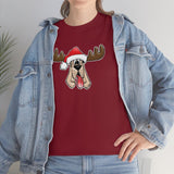 Christmas Moose Hound Unisex Heavy Cotton Tee | The Bloodhound Shop