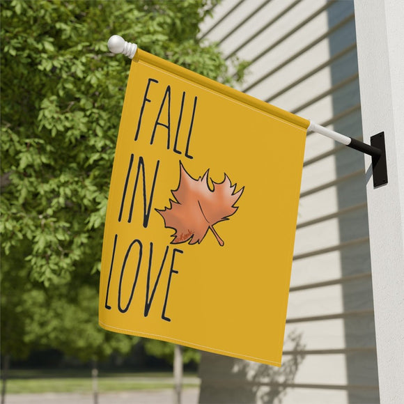 Fall In Love Design Garden & House Banner | The Bloodhound Shop