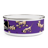 2021 Bloodhound FBC Purple Enamel Bowl
