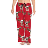 Christmas Moose Hound Women's Pajama Pants (AOP) | The Bloodhound Shop