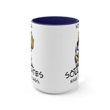 Beagle Soulmates Two-Tone Coffee Mugs, 15oz