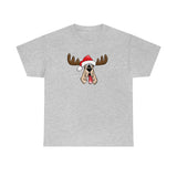 Christmas Moose Hound Unisex Heavy Cotton Tee