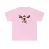 Christmas Moose Hound Unisex Heavy Cotton Tee | The Bloodhound Shop