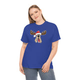 Christmas Moose Hound Unisex Heavy Cotton Tee | The Bloodhound Shop
