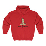 Heart of a Hound Full Color Unisex Heavy Blend™ Full Zip Hooded Sweatshirt | The Bloodhound Shop
